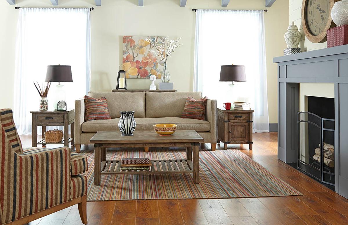 Kincaid Furniture Foundry 59026 Rustic Weathered Gray Chairside Table